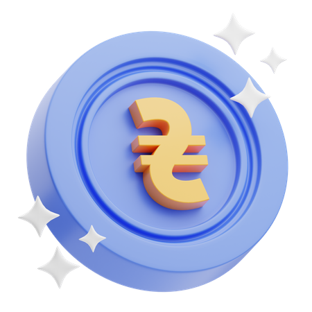 Hryvnia ucraniana  3D Icon