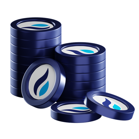 Ht Coin Stacks  3D Icon