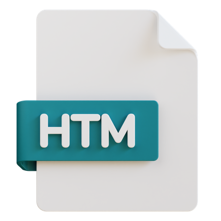 Htm File  3D Icon