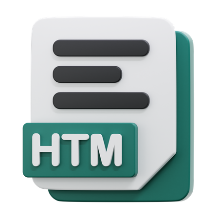 HTM FILE  3D Icon