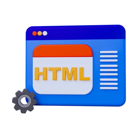 Html  3D Icon