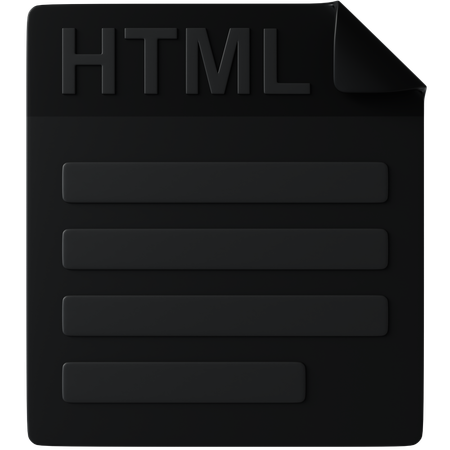 HTML  3D Icon