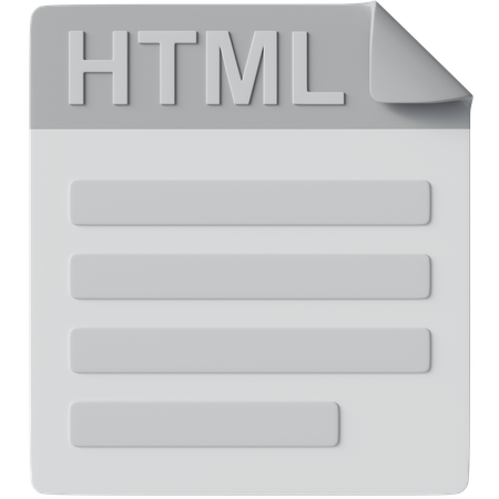 HTML  3D Icon