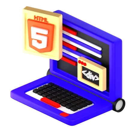 Html  3D Icon