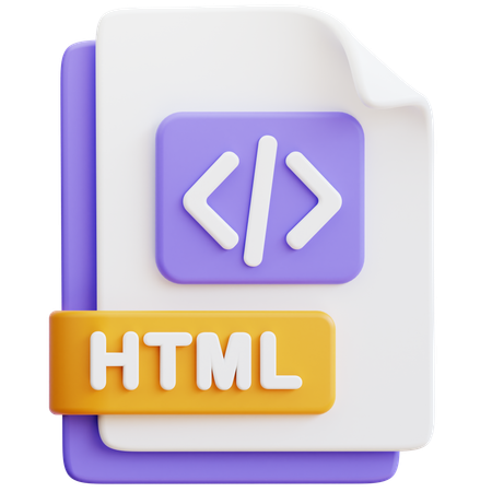 Html  3D Icon