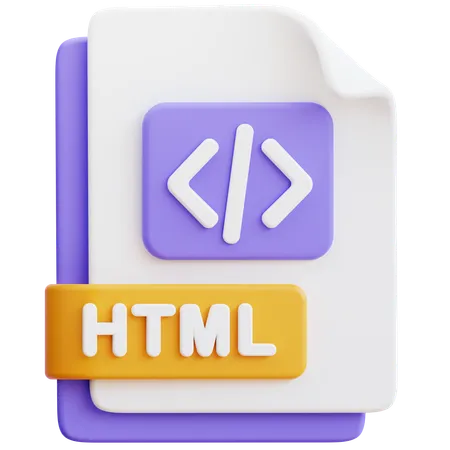 Html  3D Icon