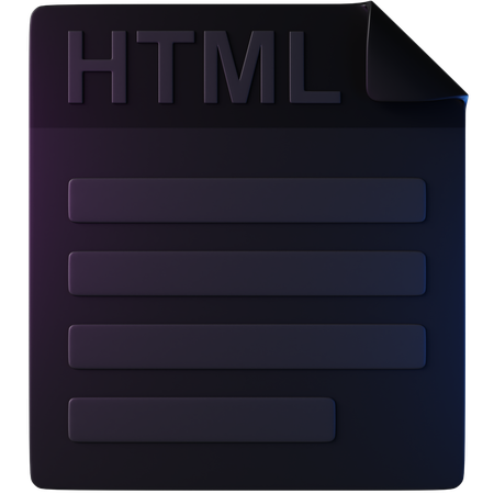 HTML  3D Icon