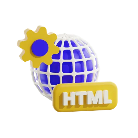 Html  3D Icon