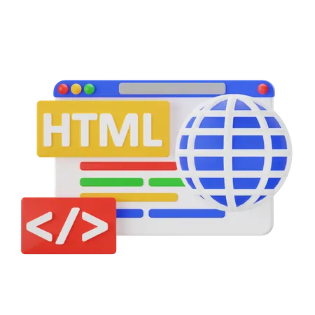 Html  3D Icon