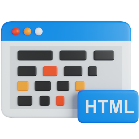 HTML  3D Icon