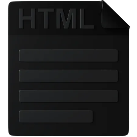 HTML  3D Icon