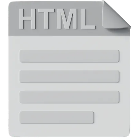 HTML  3D Icon