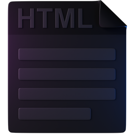 HTML  3D Icon
