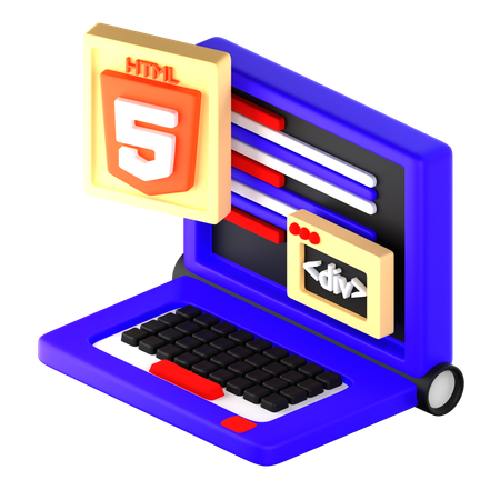 Html  3D Icon