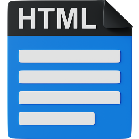 HTML  3D Icon