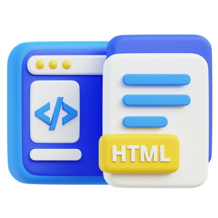 Html  3D Icon