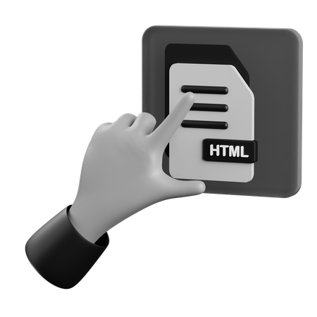 Mouvement de clic html  3D Icon