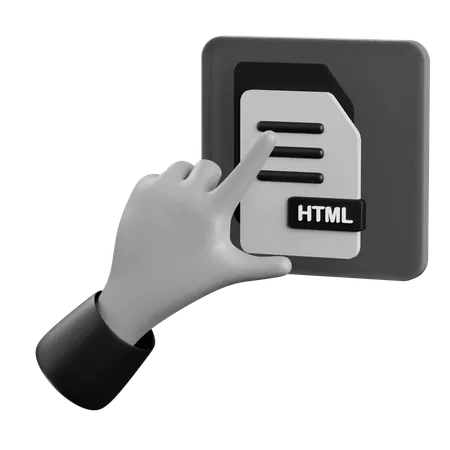 Mouvement de clic html  3D Icon