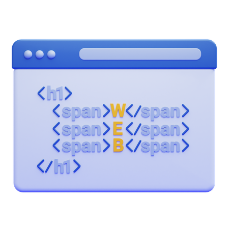 HTML Code  3D Icon