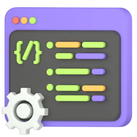 Coding And Programming HTML 3D Icon
