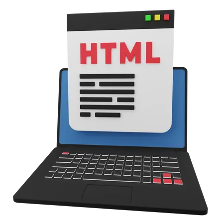 Html Coding  3D Icon