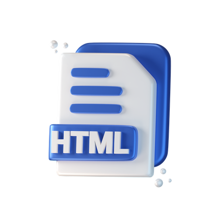 HTML-Datei  3D Icon