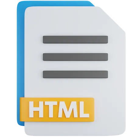 HTML-Datei  3D Icon