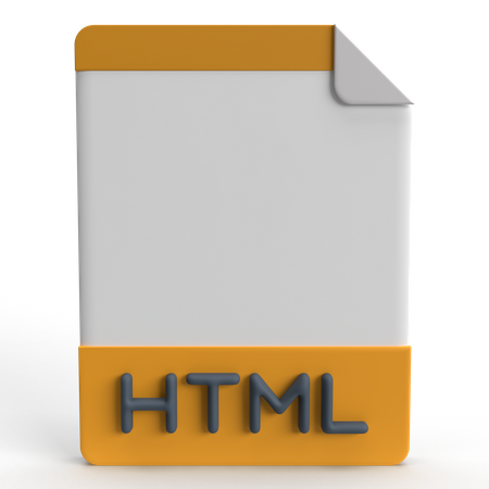 HTML-Datei  3D Icon