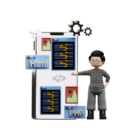 Html Developer  3D Icon