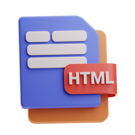 Html Document  3D Icon