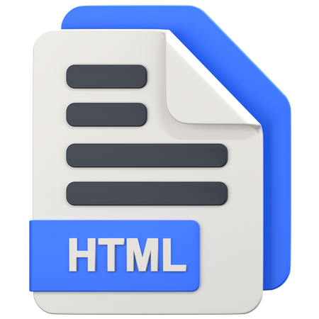 Htmlファイル  3D Icon