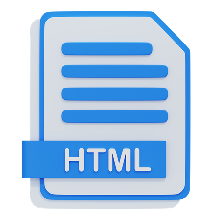 Htmlファイル  3D Icon