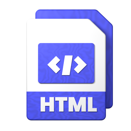 Htmlファイル  3D Icon