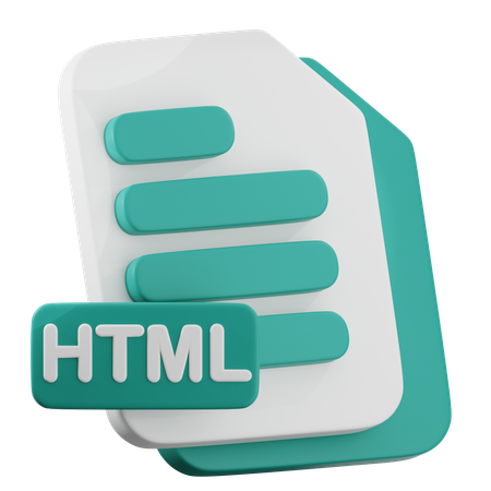 HTML FIle  3D Icon