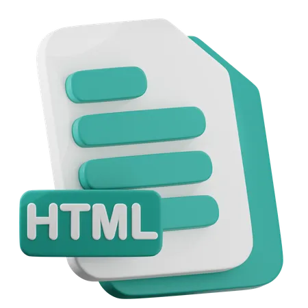 HTML FIle  3D Icon