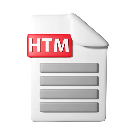 HTML File  3D Icon