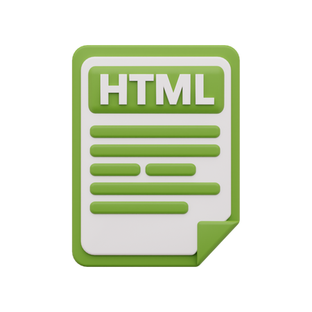 Html file  3D Icon