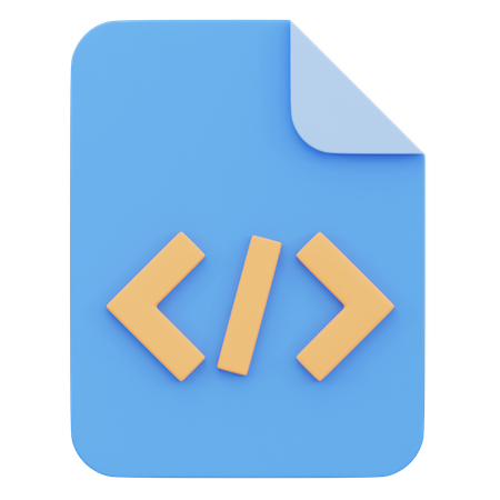 Html File  3D Icon