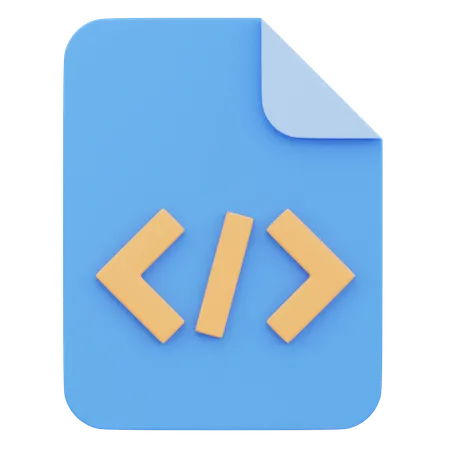 Html File  3D Icon