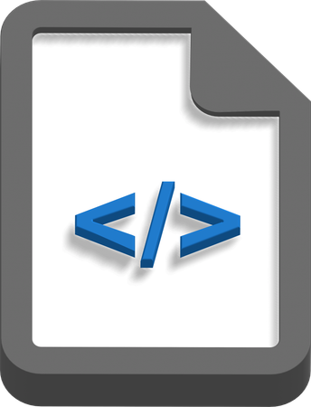 HTML file  3D Icon