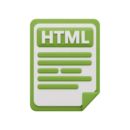 Html file  3D Icon