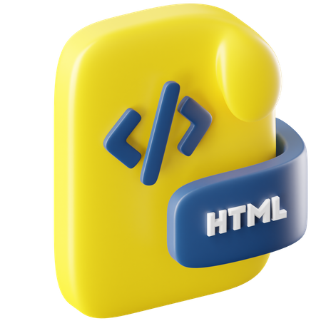 Htmlファイル  3D Icon
