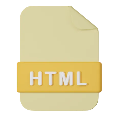 Html Filename Extension 3 D Icon 3D Icon