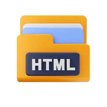 Html Folder  3D Icon