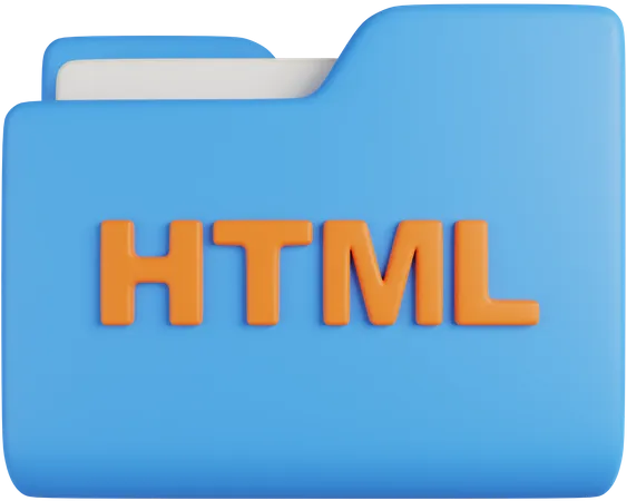 HTML Folder  3D Icon