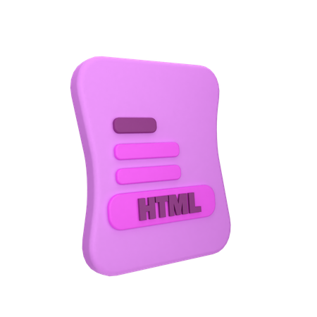 Html format  3D Icon