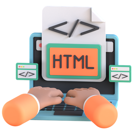 HTML-Codierung  3D Icon