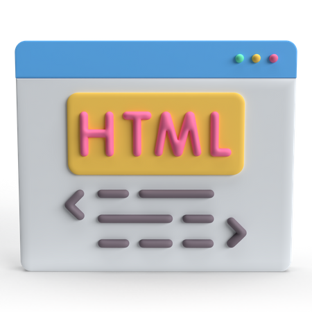 Pagina html  3D Icon