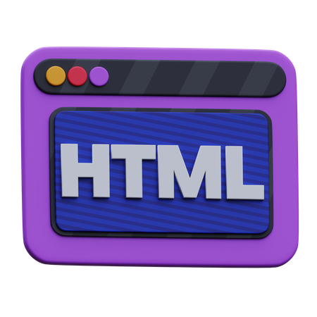 Html ウェブサイト  3D Icon