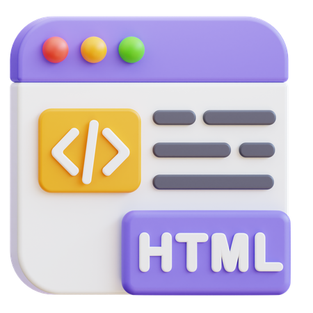 HTML-Website  3D Icon